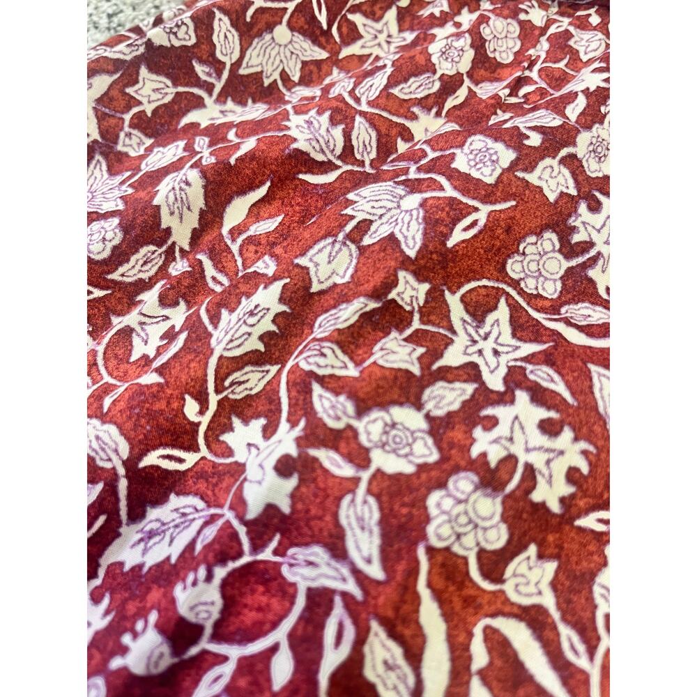 Madewell Red Floral Mini Dress 100% Cotton - Picture 14 of 15
